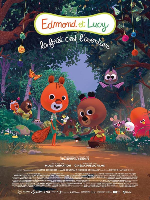 affiche EDMOND ET LUCY - LA FORÊT C'EST L'AVENTURE François Narboux