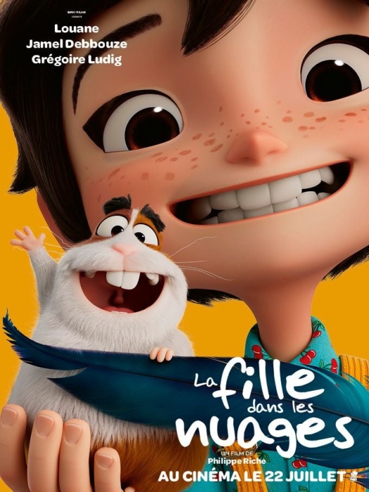 affiche LA FILLE DANS LES NUAGES Philippe Riche
