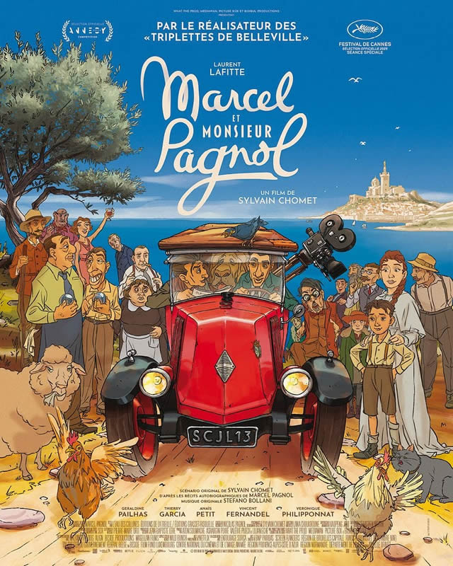 affiche MARCEL ET MONSIEUR PAGNOL Sylvain Chomet