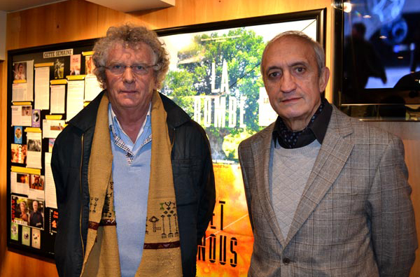 Roland Nivet, porte parole national du Mouvement pour la Paix et Francis Lenne, général retraité de l'Armée de l'air©DR