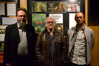 Philippe Duhamel directeur de l'ESTHUA, Philippe Muyl réalisateur, Stéphane Loret correspondant cinéma.©DR