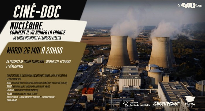 Ciné Rencontre NUCLÉAIRE, COMMENT IL VA RUINER LA FRANCE